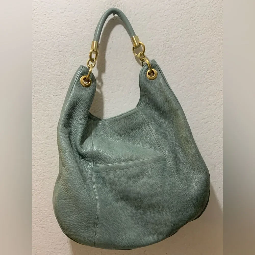 Brahmin Large Pebbled Leather Shoulder  Hobo Bag RARE